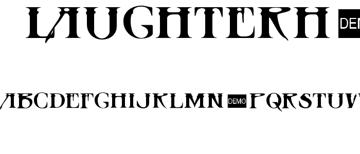 Slaughterhouse DEMO font